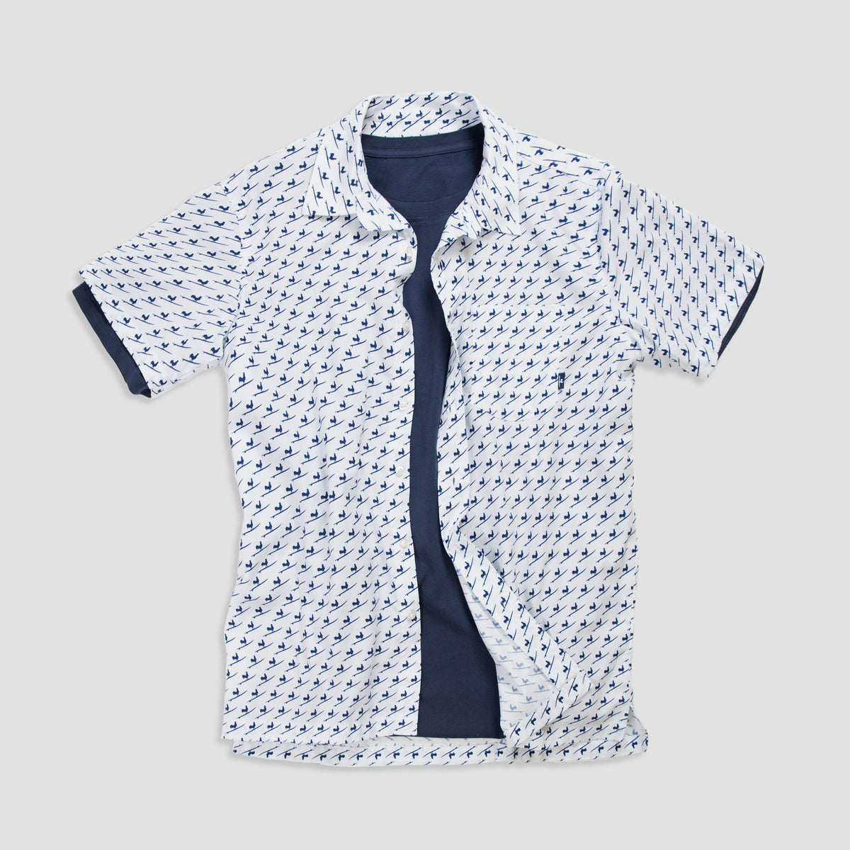 Surfing Rooster Woven Shirt