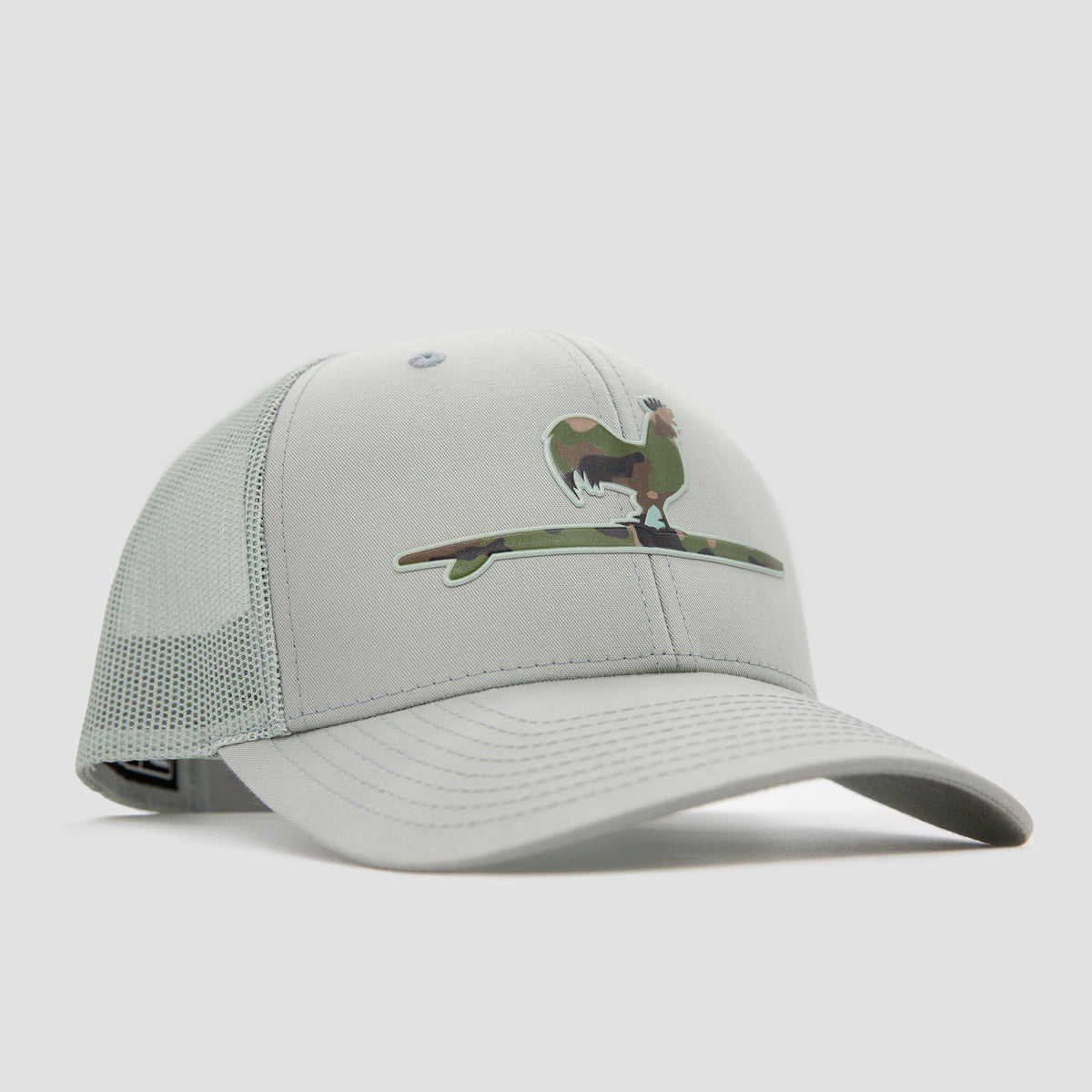 Surfing Rooster Camo Snapback Hat