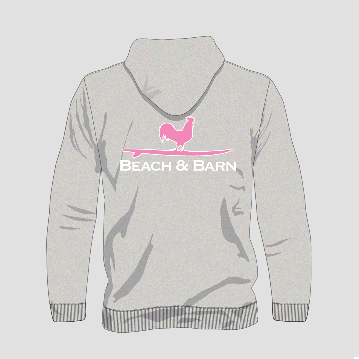 Surfing Rooster Hooded Sweatshirt