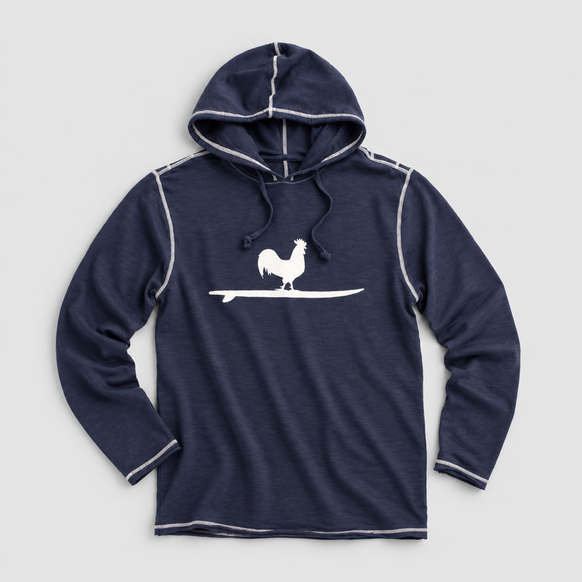 Oyster Shell Slub Hoodie