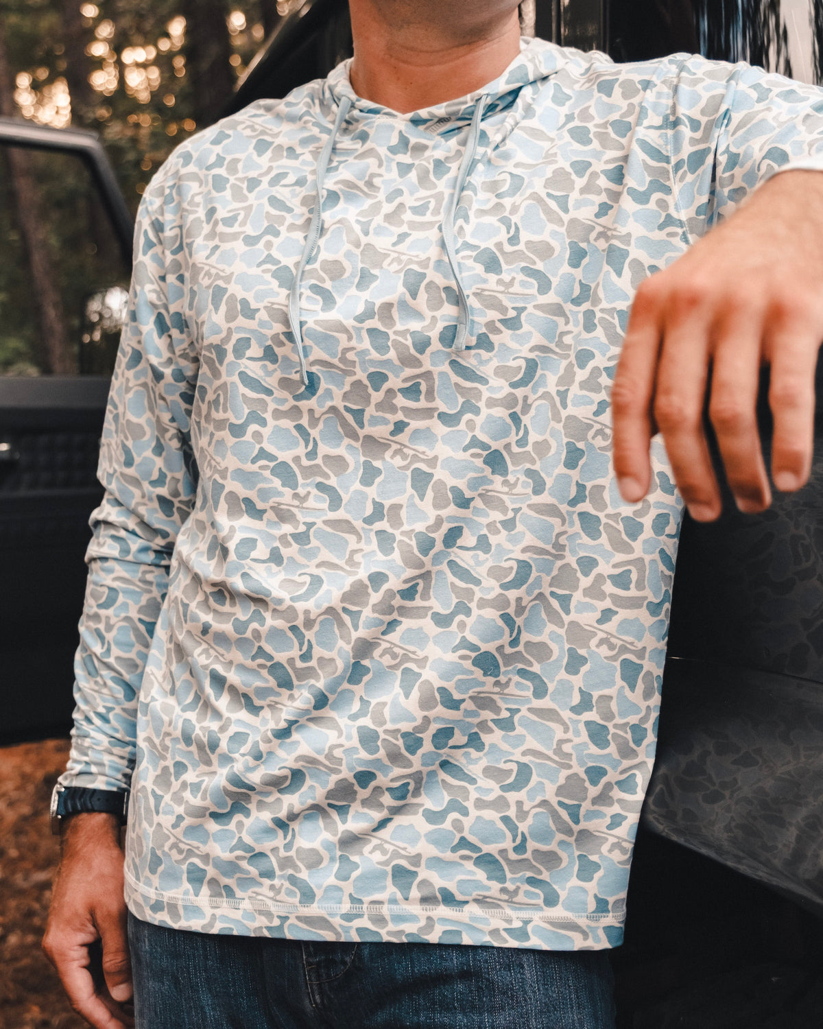 Woodlands Camo Hooded Tee