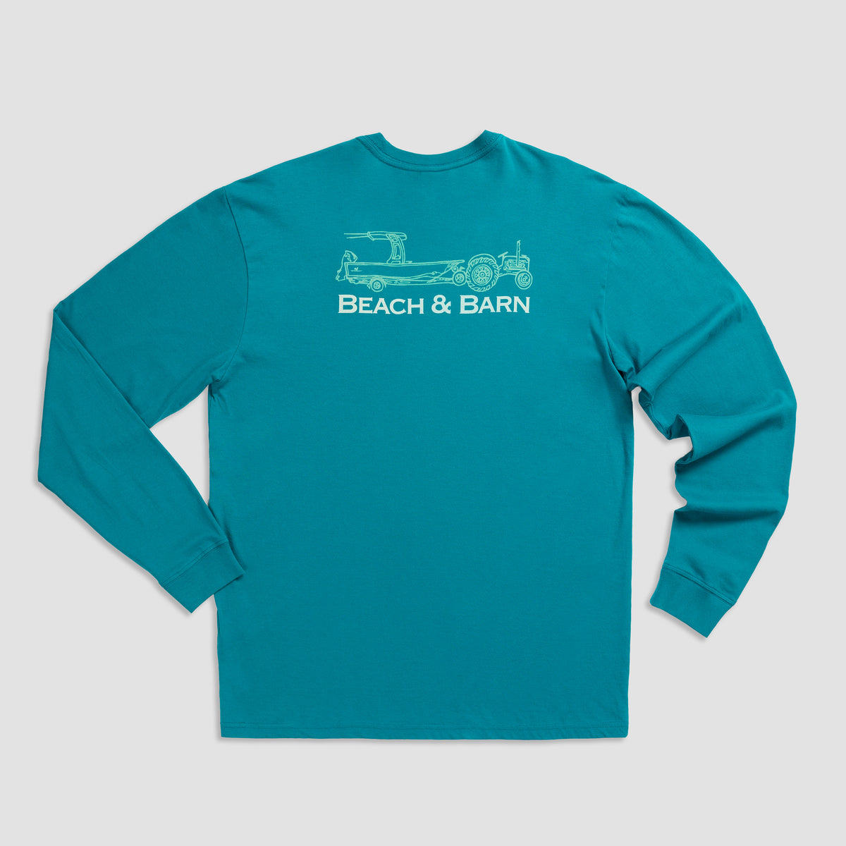 Sale - Tractor Pool Long Sleeve Tee Shirt L Deep Teal