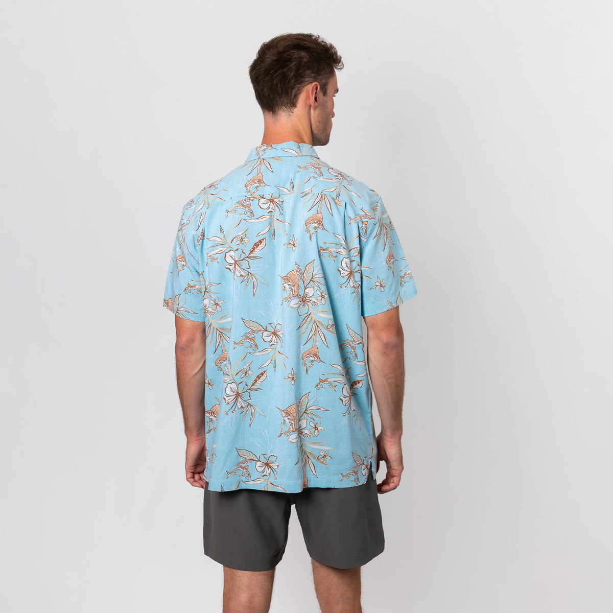 Flower & Fish Sport Shirt