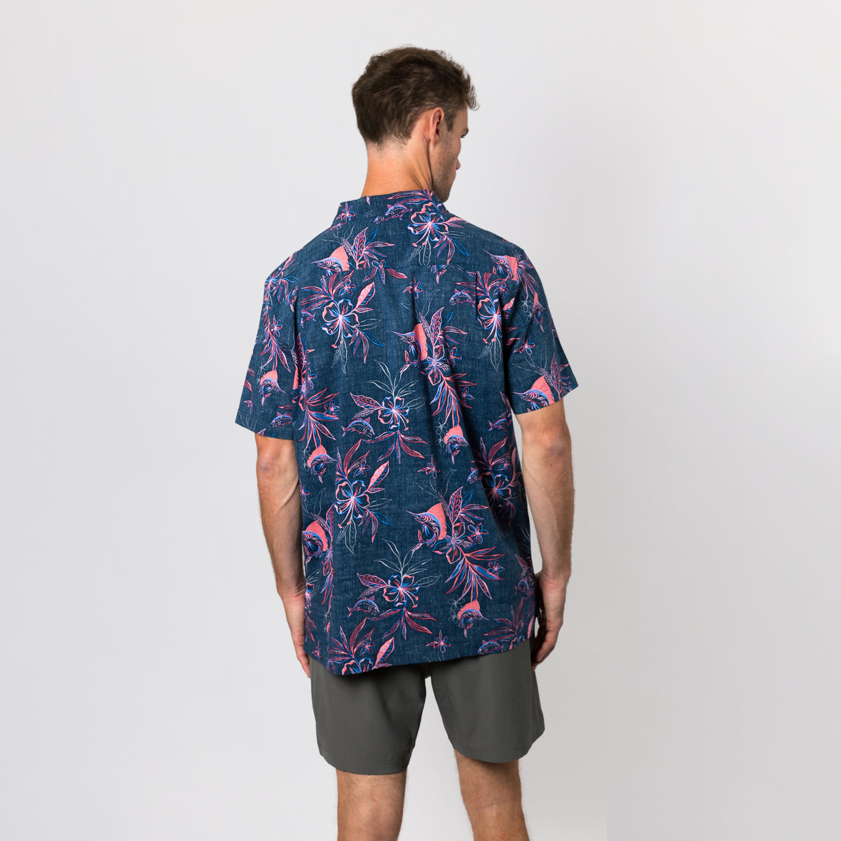 Flower & Fish Sport Shirt