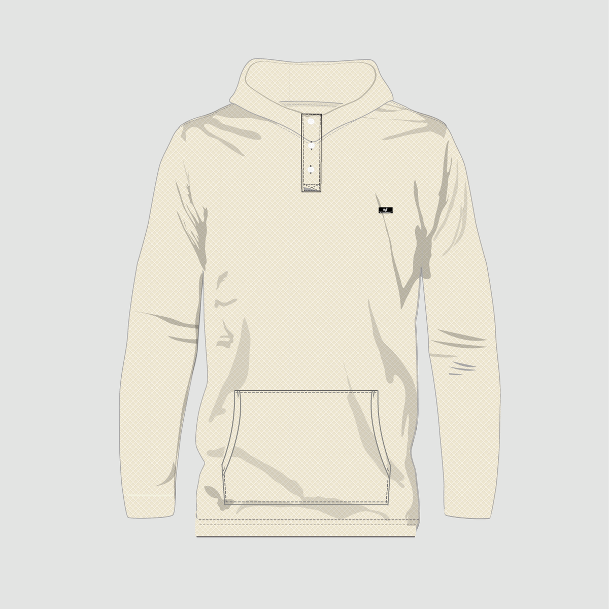 Chicken &amp; Waffles Henley Hoodie