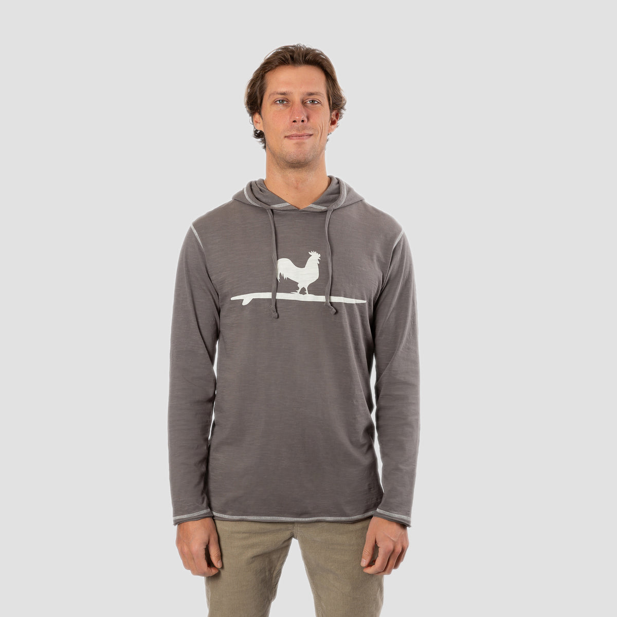 Oyster Shell Slub Hoodie