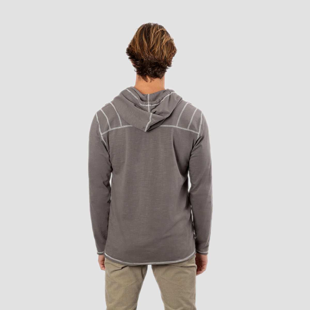 Oyster Shell Slub Hoodie