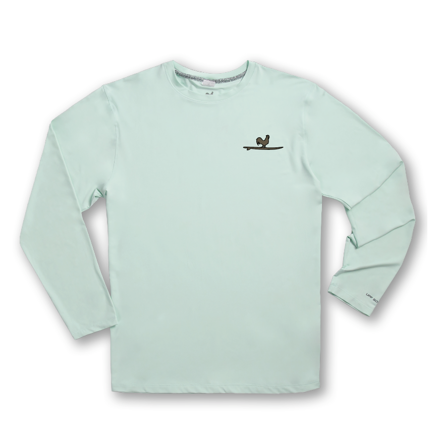 Camo Surfing Rooster Sunshelter Shirt