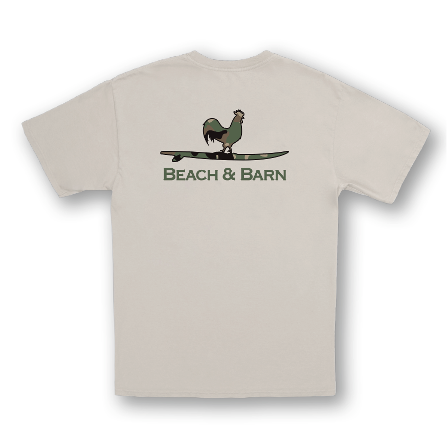 Surfing Rooster Camo Tee Shirt