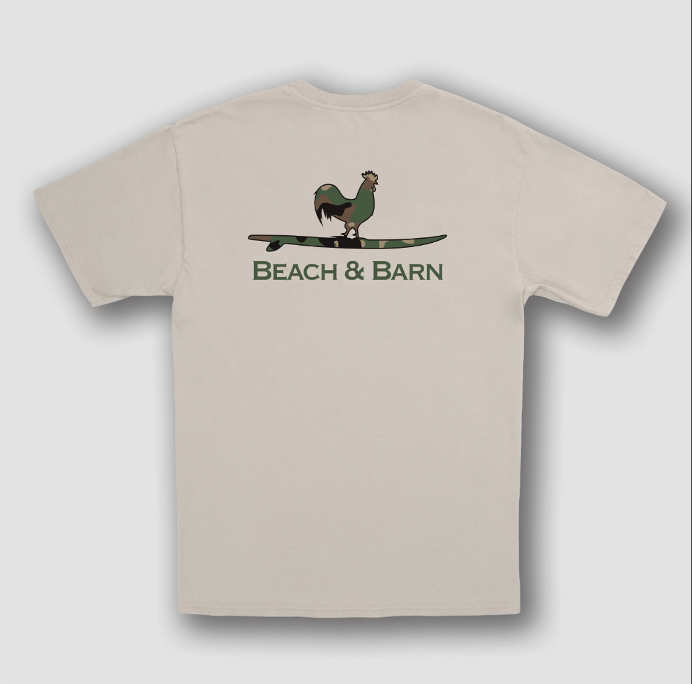 Surfing Rooster Camo Tee Shirt