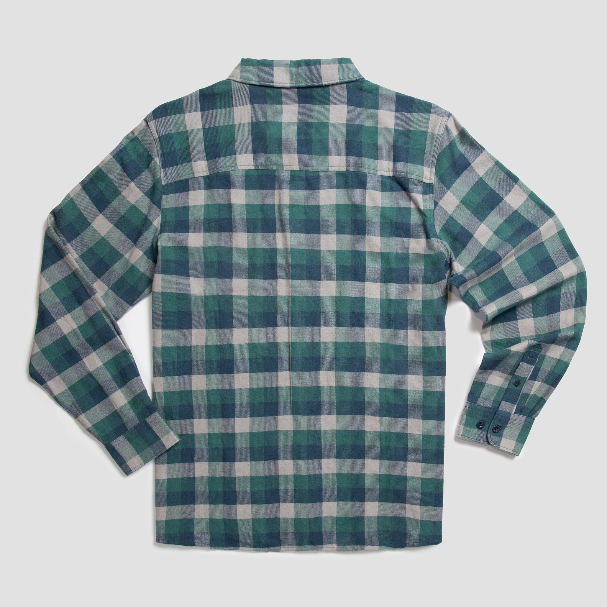 mint green flannel shirt