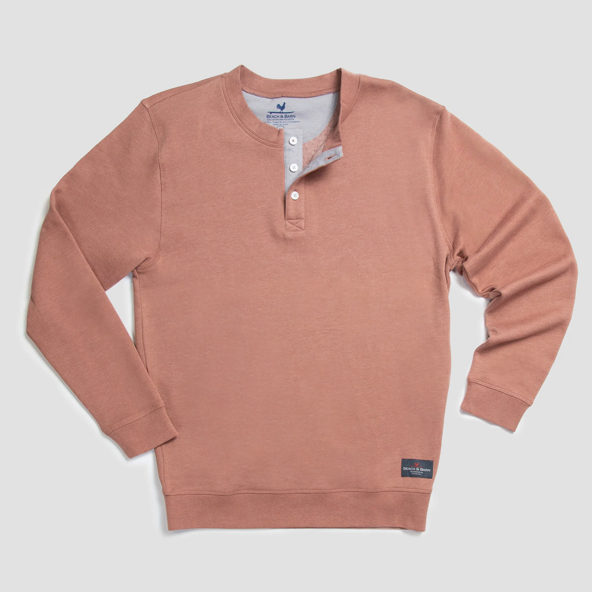 Brew Crew Henley Pullover Sweatshirt