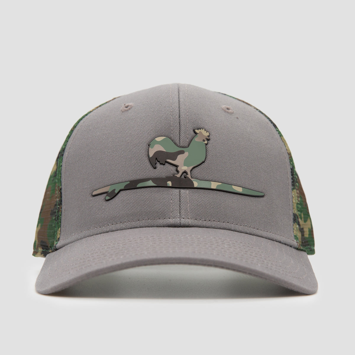 Surfing Rooster Camo Snapback Hat