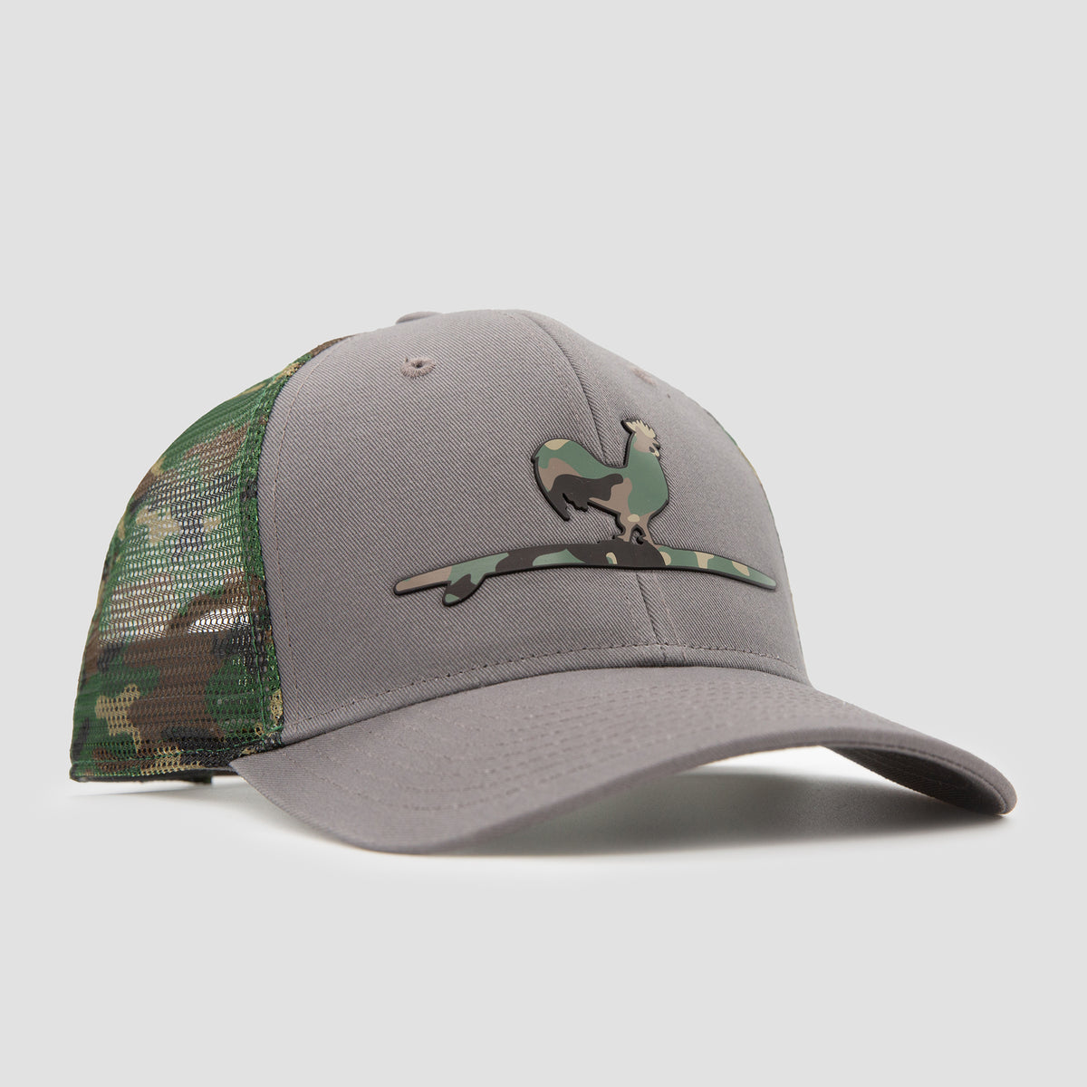 Surfing Rooster Camo Snapback Hat