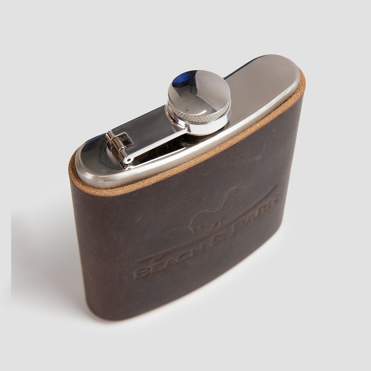 Tailgater Walnut Leather Flask and Wrap