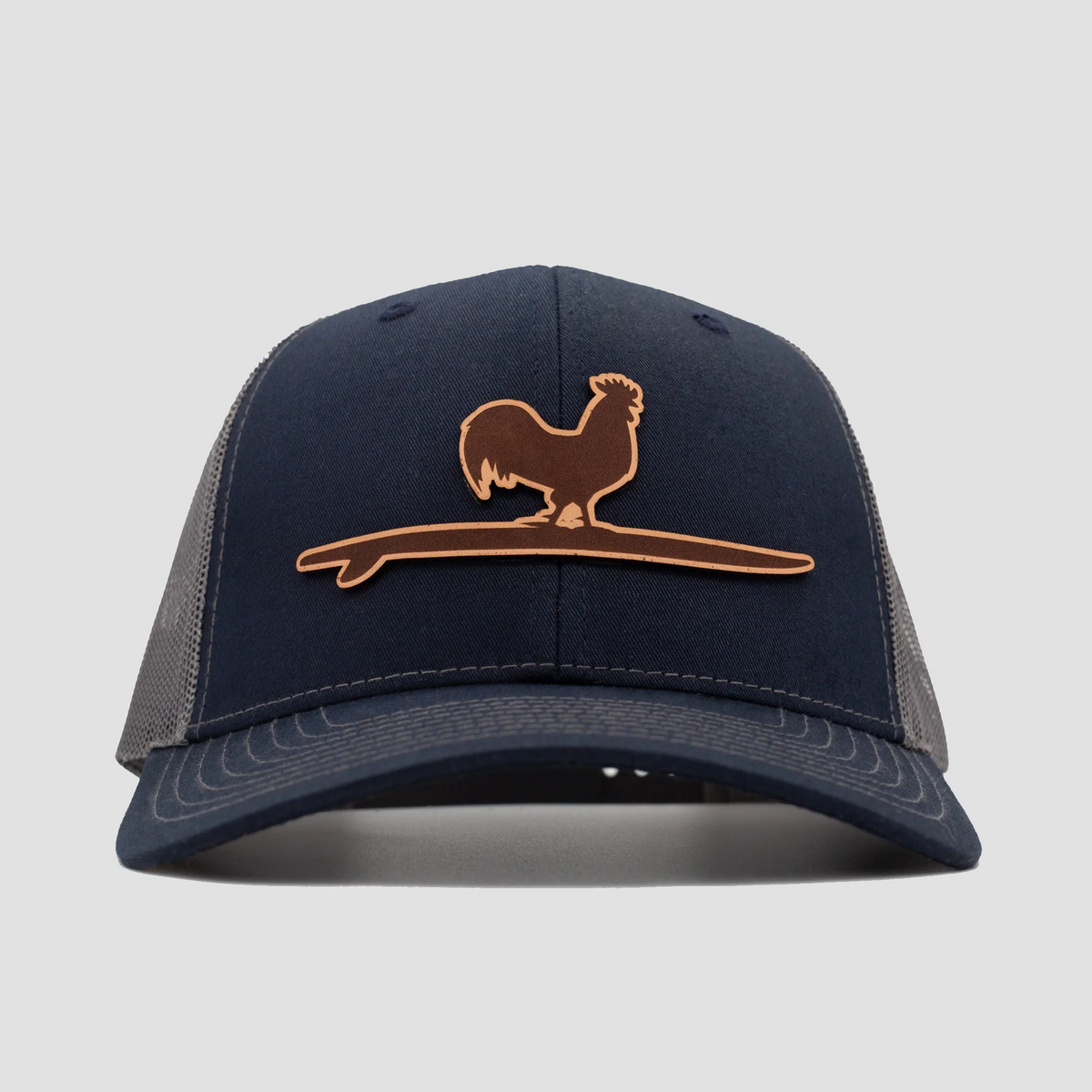 Etched Leather Snapback Hat