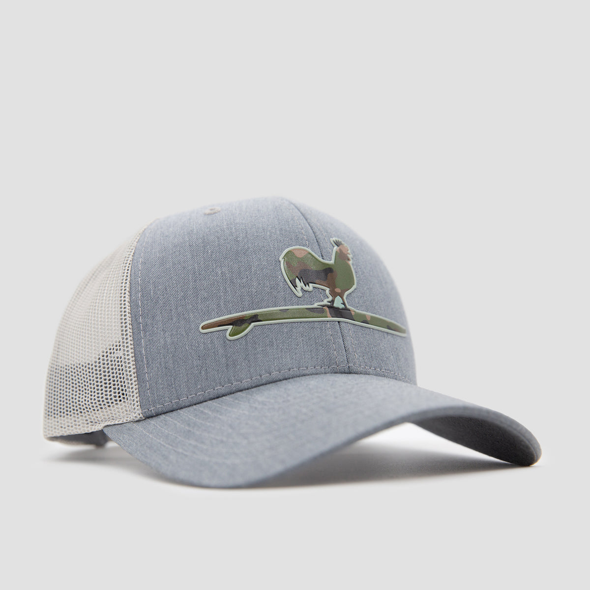 Surfing Rooster Camo Snapback Hat - Beach and Barn