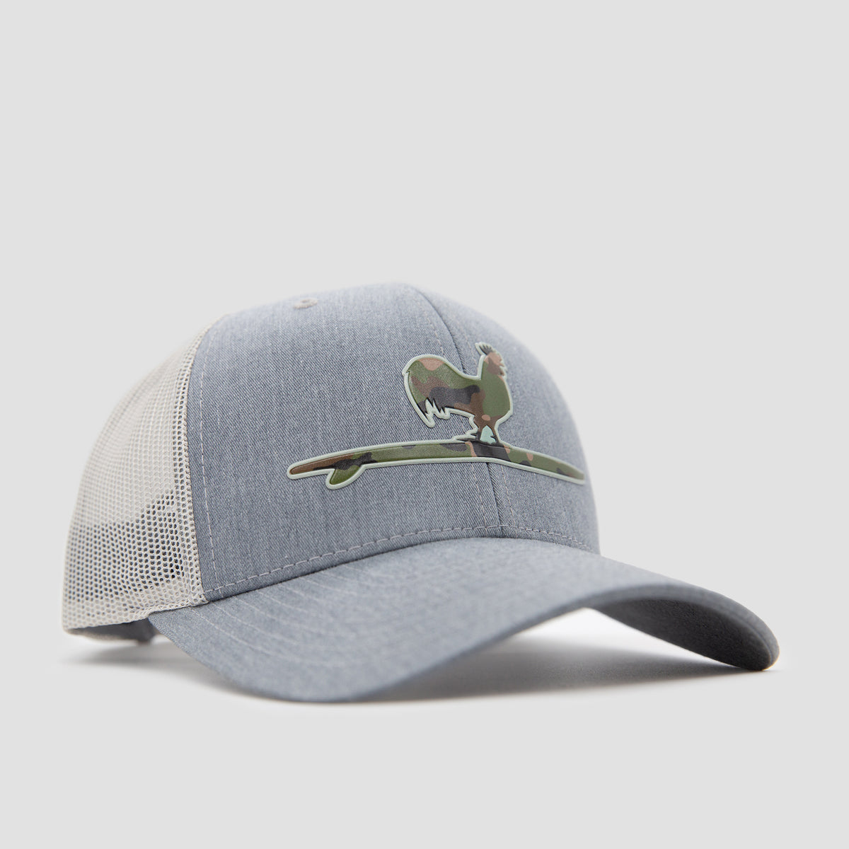 Surfing Rooster Camo Snapback Hat