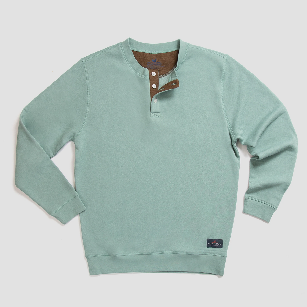 Brew Crew Henley Pullover Sweatshirt