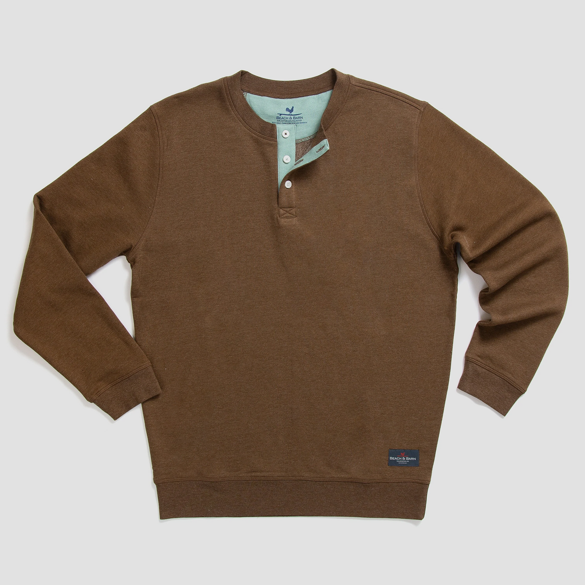 Brew Crew Henley Pullover Sweatshirt