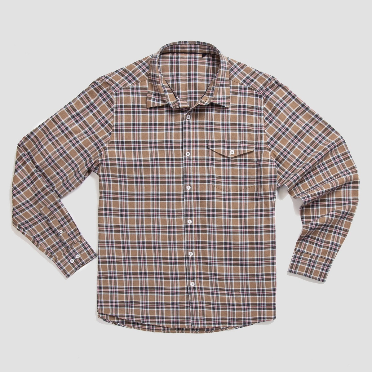 Sale - Mulberry Plaid Long Sleeve Shirt